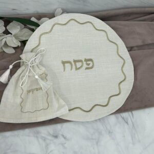 סט כיסויים לפסח פשטן וזהב
